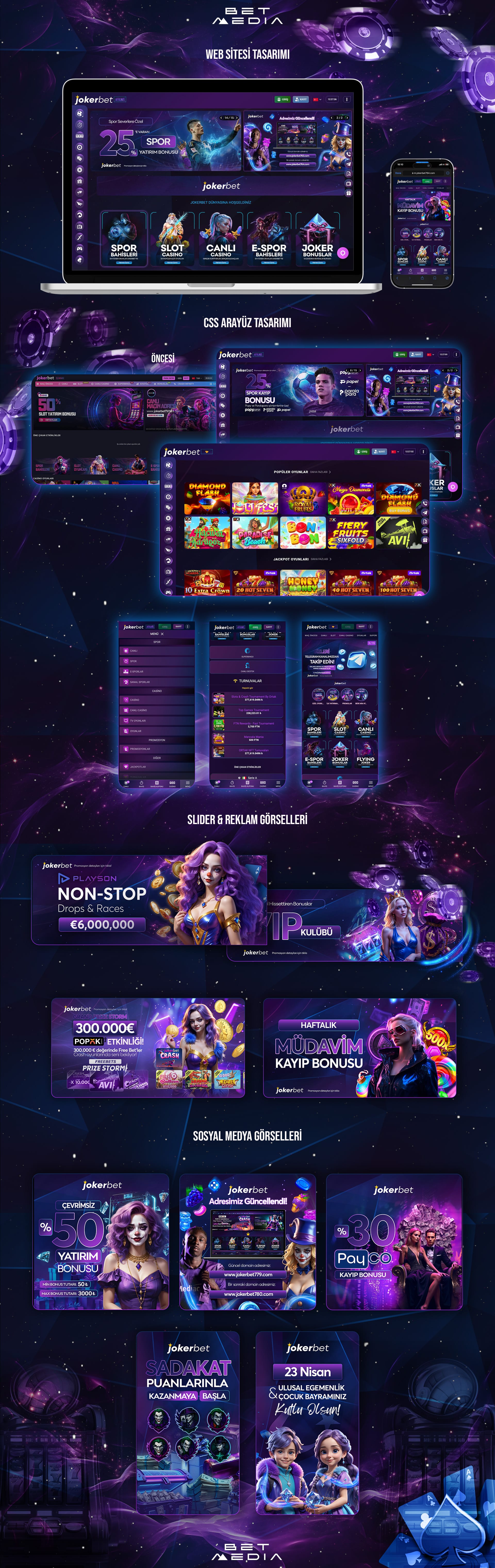 Jokerbet Behance Tasarımı